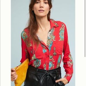 Anthropologie - Maeve - Whimsy Button Down